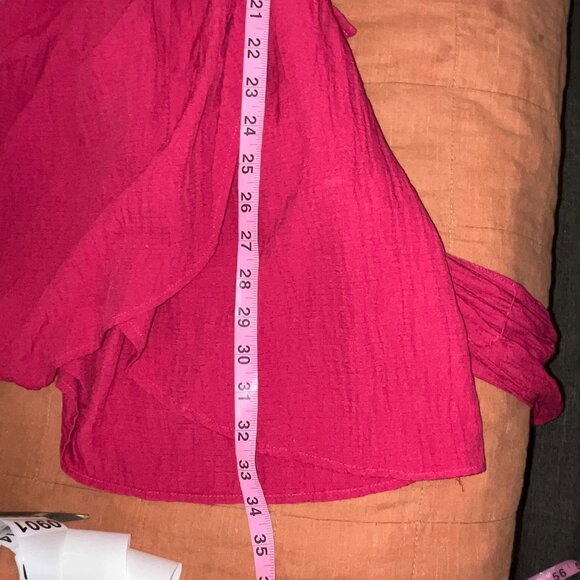 Zara Wrap Dress Long Sleeve Button DownSize Large - Picture 8 of 10